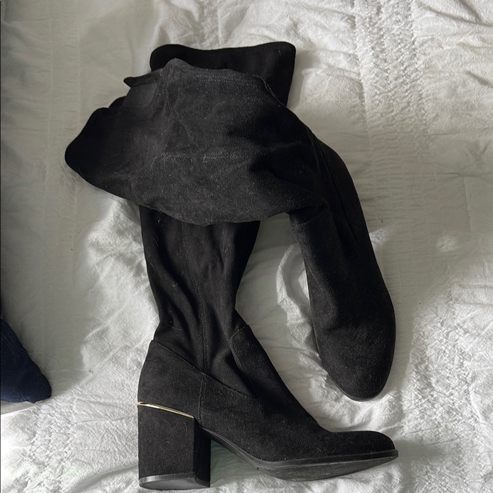 Black Over-the-Knee Women's Boots